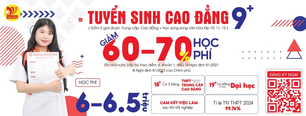 Tuyển sinh Cao đẳng 9+3+1 dành cho học sinh tốt nghiệp THCS (gồm 2 giai đoạn TC+CĐ) năm 2025