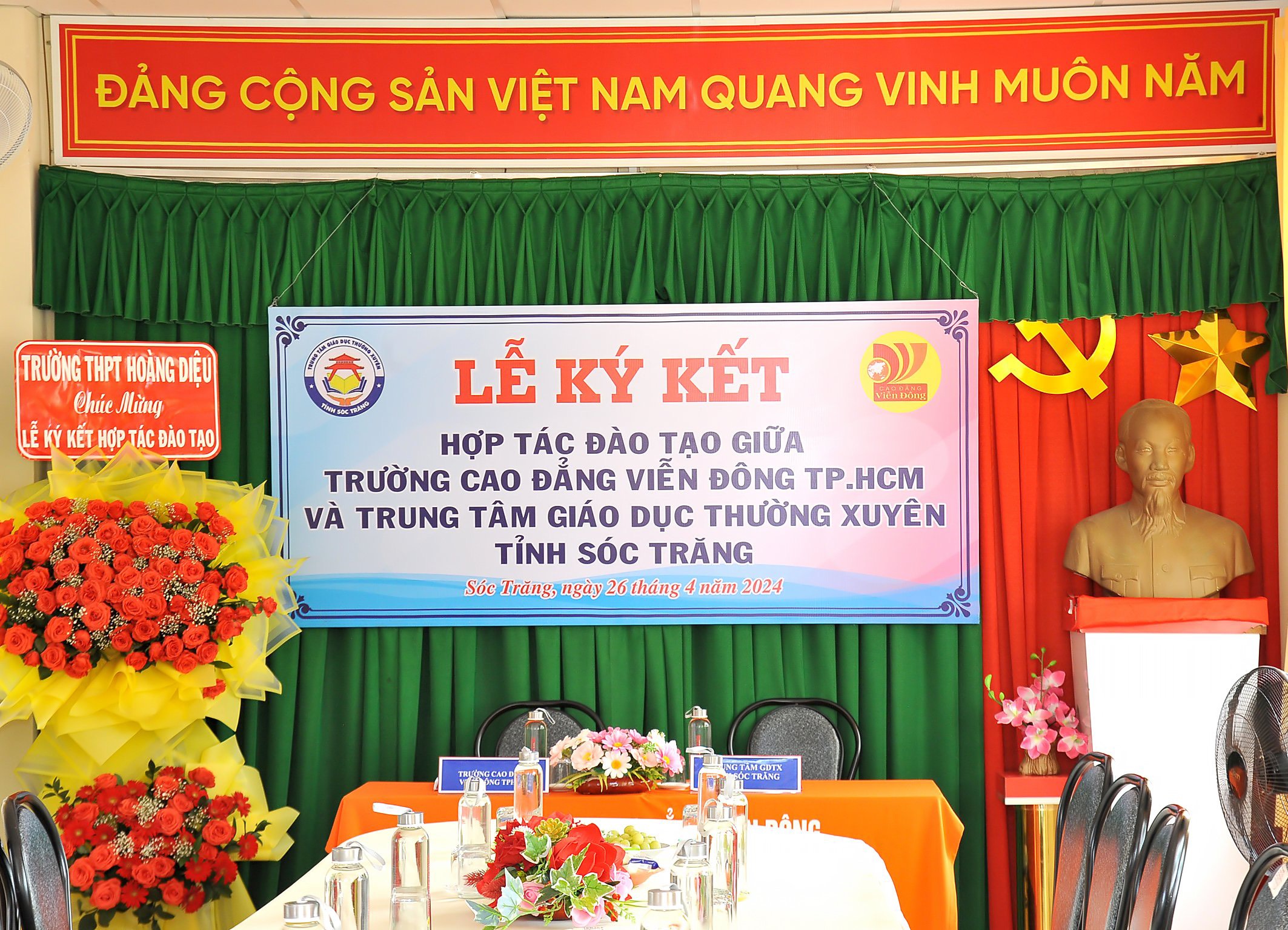 Lễ ký kết hợp tác đào tạo giữa Trường CĐ Viễn Đông và tỉnh Sóc Trăng trong lĩnh vực du học nghề tại CHLB Đức