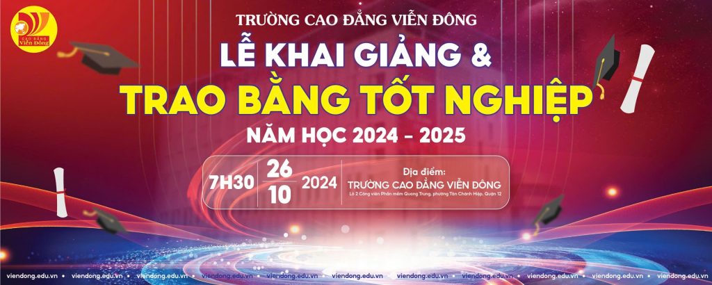 Thư mời tham dự “Lễ Khai giảng năm học 2024 – 2025 và Trao bằng tốt nghiệp”