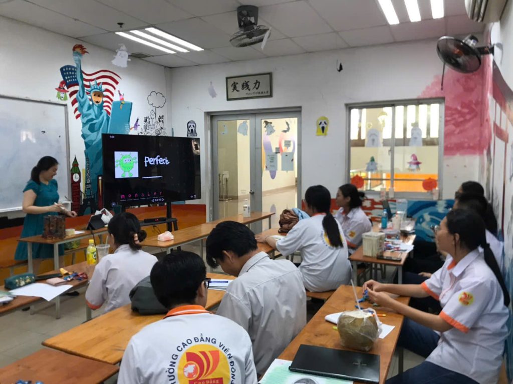 Exploring the Halloween Festival with the Foreign Language Club at Vien Dong College